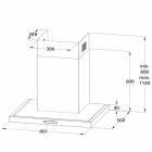 Exquisit Hotte en acier inoxydable FKH 62.3