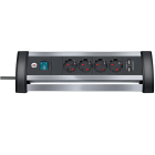 Brennenstuhl Rallonge à 4 prises "Alu-Office-Line" 38 cm