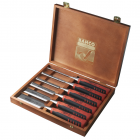 BAHCO Set de 6 ciseaux à bois Bahco avec coffret en 424P-S6-EUR