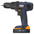FERM Li-Ion Perceuse/Visseuse sans fil 14.4V 2 batteries CDM1113S