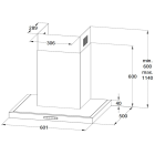 Frilec Hotte de ventilation 250 W 800 m³ DRESDEN668-FKH