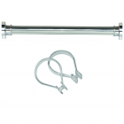 Sealskin Ensemble tringle Seallux + 12 anneaux chomé 125-220 cm