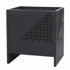 RedFire Foyer Mesa Carré Acier Noir