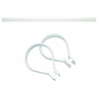 Sealskin Ensemble tringle Seallux + 12 anneaux blanc 80-130 cm