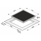 Exquisit Plaque à induction Verre Noir EKI8050-4