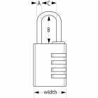 Master lock cadenas à combinaison aluminium 40 mm 7640eurd