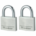 Master lock cadenas 2 pcs aluminium 40 mm 9140eurt