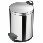 Hailo poubelle à pédale t2 taille m 11 l acier inoxydable 0513-039