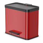 Hailo poubelle à pédale oko trio plus taille l 3x9 rouge 0633-240