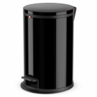 Hailo poubelle à pédale pure taille m 12 l noir 0517-060