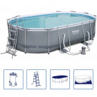 Bestway ensemble de piscine ovale power steel 488x305x107 cm 56448