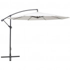 Vidaxl parasol en porte-à-faux 3,5 m blanc sable
