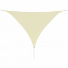 Vidaxl parasol en tissu oxford triangulaire 5x5x5 m crème