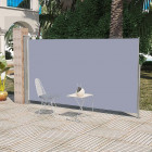 Vidaxl auvent latéral rétractable 160 x 300 cm gris