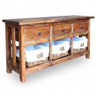 Buffet bois de récupération massif L100 x l 30 x H 50 cm