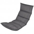 Vidaxl chaise longue pliable 50 x 130 cm tissu gris