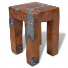 Vidaxl tabouret teck résine 30 x 30 x 40 cm