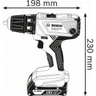 Perceuse-visseuse sans fil 18v 2x 2.0ah li-ion 21 nm dans une l-boxx 136 - gsr 18v-21 professional