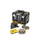 Rainureuse à béton xr flexvolt 54v 2x2ah li-ion brushless 125 mm avec coffret tstak