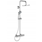 Colonne de douche thermostatique olyos pomme de tête anticalcaire 200 mm orientable chromé