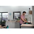 Mitigeur de cuisine focus m42 220 avec douchette extractible 2 jets finition chromé