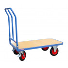 Chariot 400 kg 1000 x 560 mm dossier repliable roues ø 200 mm