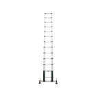 Echelle télescopique avec stabilisateur télescopique pro 3,8 m 13 barreaux charge 150 kg max. 100009