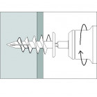Cheville autoforeuse spéciale isolation 85 mm ø 28 mm Fikrono85