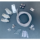 Kit suspension 4xcâbles (180 cm) pour panneaux led panasonic
