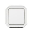 Interrupteur ou va-et-vient 10ax 250v plexo complet saillie blanc (069751l)