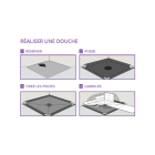 Isotanche classic pro nf  diam 50 - grille target carree  - dimensions et sorties aux choix