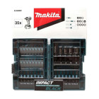Coffret d'embouts de visage à percussion Makita IMPACT BLACK- 35 pièces - B-66880