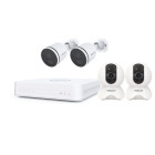 Kit vidéosurveillance ip 4 caméras kit-4-fn8108h-x5-w-s41