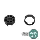 Kit adaptateur pour moteur de volet roulant filaire ø 35 mm dans tube octo ø 40 mm