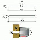 Kit d'entrée d'air aéro-acoustique coloris marron type hf 2236m pour menuiserie