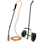 Kit desherbeur gaz brule herbe project tuyau 5 m chariot trolley roues pleines allumage piezo
