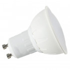 Kit spot led GU10 5 watt (eq. 50 watt) - Douille GU10 domino - Support gris - Couleur eclairage - Blanc chaud 3000°K, Type Support - Rond fixe 85mm