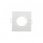 Kit spot led GU10 COB 6 watt (eq. 60 watt) - Dimmable - Support blanc - Couleur eclairage - Blanc chaud 2700°K, Type Support - Rond orientable 86mm