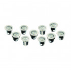 Lot de 10 spots led encastrables sol 3,6 watt IP68 - Couleur eclairage - Blanc neutre