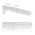 Kit 2 consoles lavabo réglable L21-32 epoxy - 135720