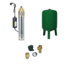 Composez votre surpresseur pompe immergee 750 w - 1 turbine laiton reservoir vertical 300 l