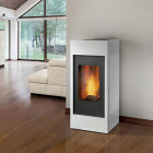 Poele a granulés carya lp6 blanc