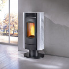 Poele a granulés arenga lp9 sur pied blanc