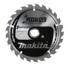 Lame carbure EFFICUT bois pour scies radiales à batterie MAKITA216x30mm, 60 dents - MAKITA - E-08888