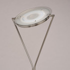 Lampadaire argenté techno 1 ampoule 194 cm