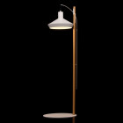 Lampadaire blanc megapolis 1 ampoule 184 cm