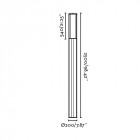 Lampadaire de jardin gris foncé cross 1 ampoule