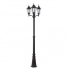 Lampadaire de jardin noir paris 3 ampoules