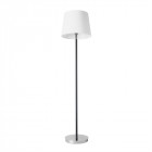 Lampadaire deluxe, chrome, sans abat-jour