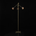 Lampadaire doré megapolis 3 ampoules 152 cm